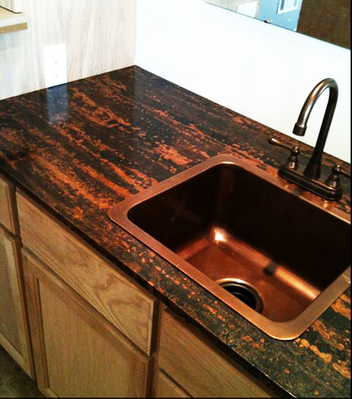 sink inbelet copper
