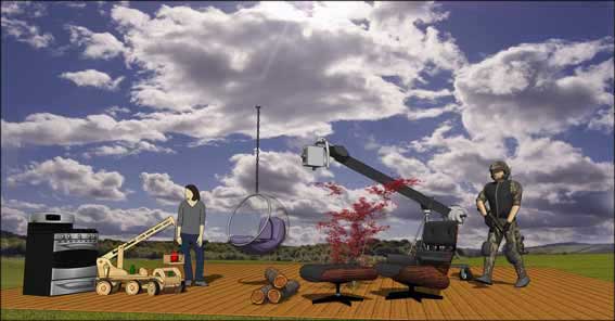 סקאטצ'אפ- שימוש באור וצל ורקעים שונים