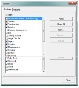 Toolbars