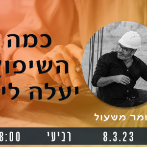 תומר משעול- כמה השיפוץ יעלה לי- ענבלת קהילת עיצוב