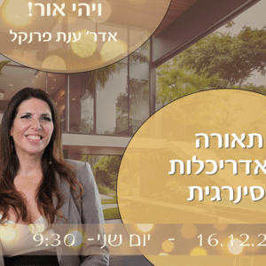 ויהי אור- תאורה סינרגית לעיצוב איכות חיים!