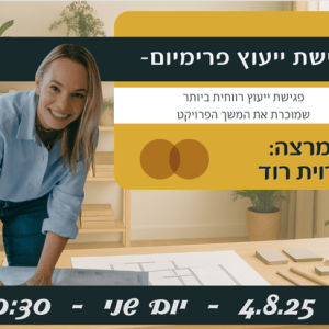 פגישת ייעוץ פרימיום - איך לעשות זאת בקלות?